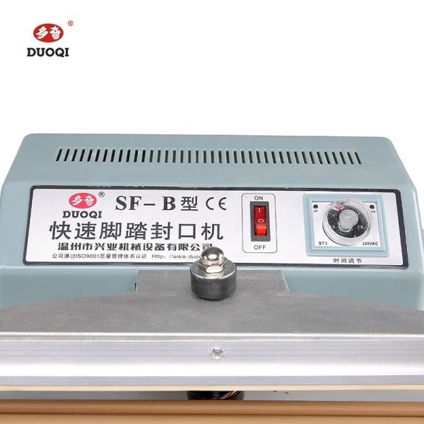 DUOQI SF-400 Fechador de Pedal de Pedais de Ferro A solução perfeita para vedação semiautomática