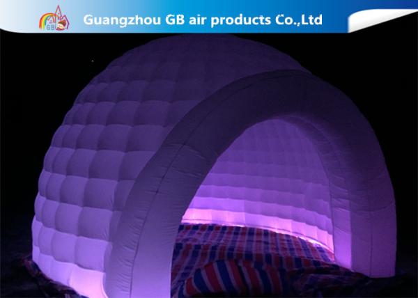 Outdoor Event Multi Color Inflatable Dome Tent With LED Lighting