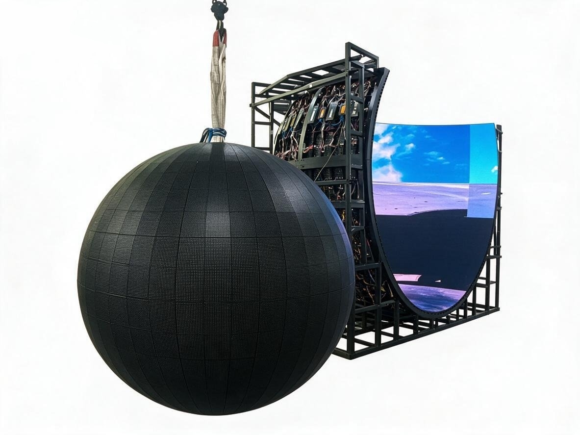 Indoor Outdoor LED Spherical Screen High Resolution 360° No Dead Angle Display