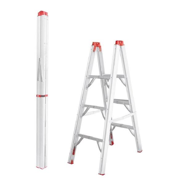 CE Standard Industrial Aluminium Ladder , Aluminium Multi Purpose Ladder 3-6 Steps