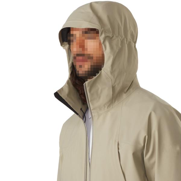 Мужская горная водонепроницаемая ветроупорная легкая упакованная капюшонированная дождевая куртка на открытом воздухе Бег по горным склонам мужская дождевая куртка