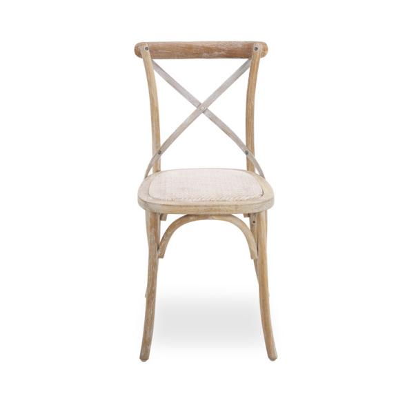 Factory price supply rattan seat Cross chairs for event and party rental chair for sale