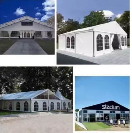 Ширина 60м Тяжелый грузовой шатер промышленный Шаблон A Большой открытый шатер для прогулок Продажа