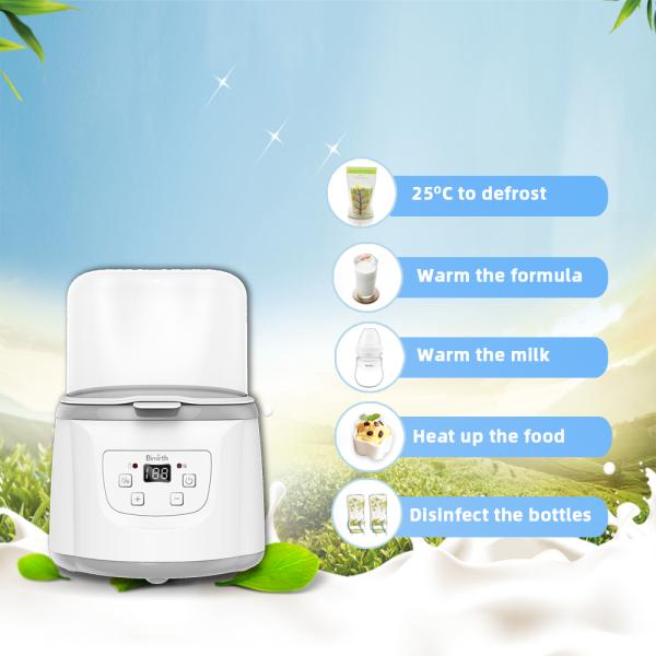 Adjustable Temperature Electric Baby Double Bottle Warmer PC ABS Electric Bottle Heater