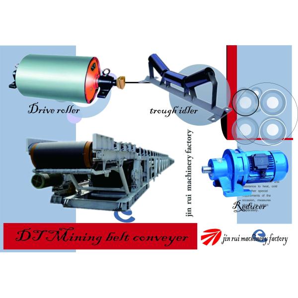 Black Impact Roller Inlet 0.8m/s Speed Sand Conveyor Belt Machine