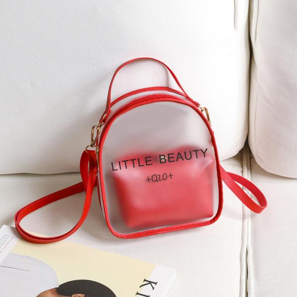 Gender Women Clear Waterproof Small Backpack Acceptable for Customization