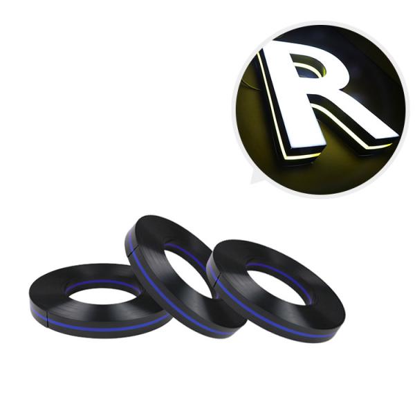 Hand Making 3D Sign Trim Cap Letters 8cm Width weather resistant