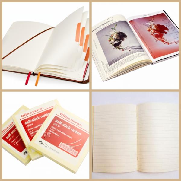 Uncoated Opaque Offset Cream White Color Paper 70# 80# Smooth Paper Непокрытая непрозрачная офсетная кремовая белая цветная бумага 70# 80# гладкая бумага