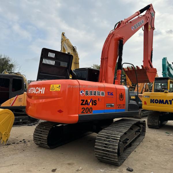 Excavateur ZX200 d'occasion avec une capacité de seau de 1,1 m3 en bon état au Japon Original