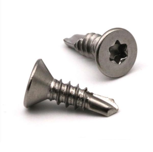 Star T15 Drive 410 SS Stainless Steel Flat Self Drilling Screws For Steel Beam Torx Head