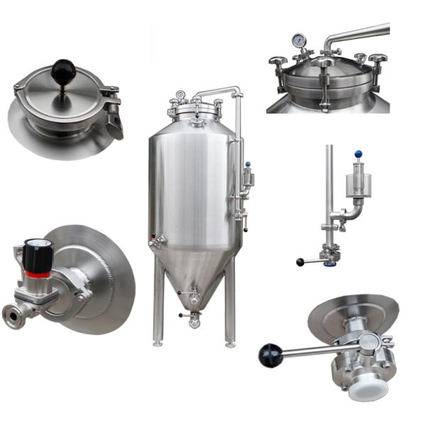 1000L Top Side Conical Beer Fermenter Stainless Steel with Cooling Jackets