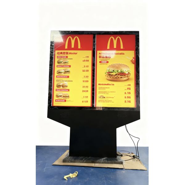 55 Inch Outdoor Digital Signage with 3000-4000 Nits Brightness   IP65 Waterproof Advertising Kiosk