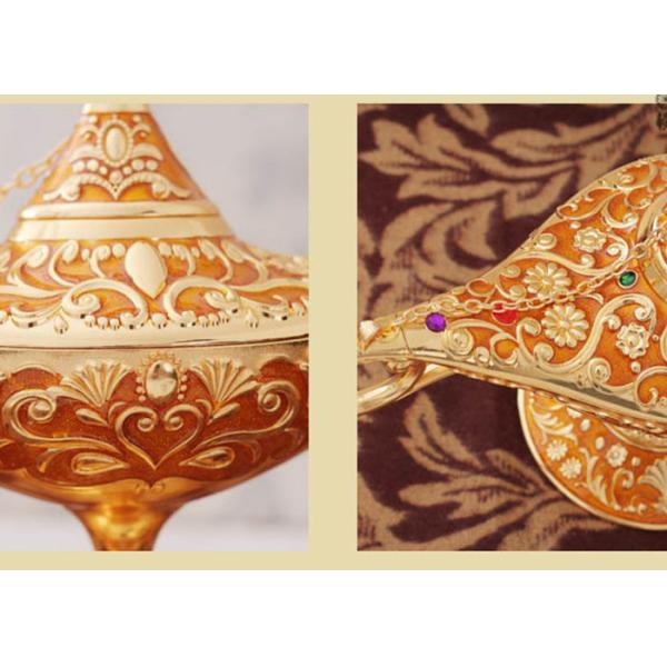 Metal Material Home Decorations Crafts Arab Cultural Commemorative Aladdin's Magic Lamp