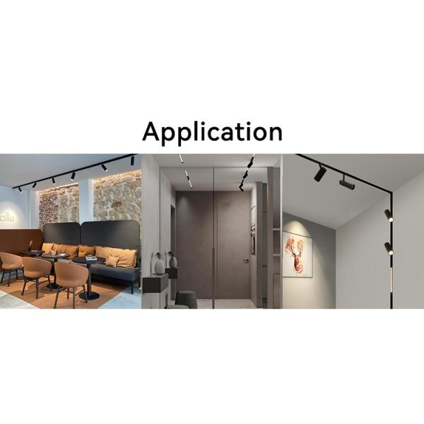 18W 48V Adjustable Angle Led Magnetic Track Light 1377lm-1683lm