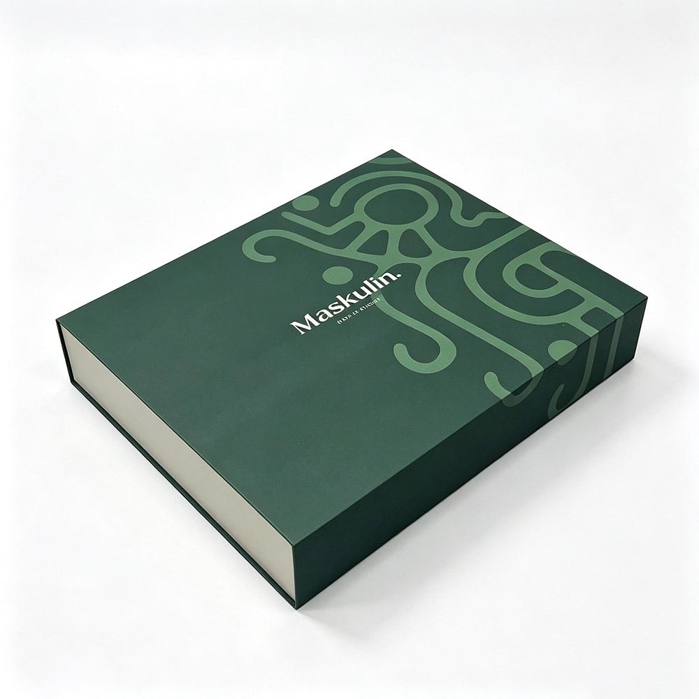 Magnetic Closure Flip Luxury Perfume Box Customized with Printed EVA Insert