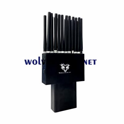 faixas internas de GPS L1 L2 L5 Lojack WiFi GPS RF 22 do jammer do sinal de 868MHz 3G 4G 5G