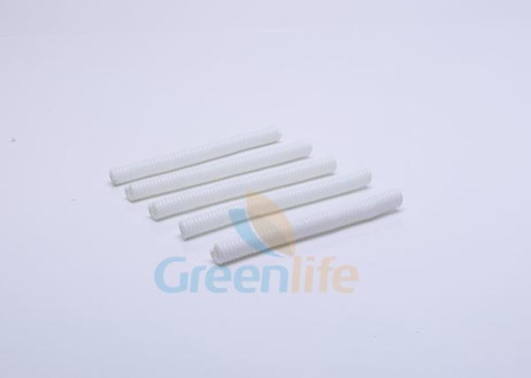 Bungee Plastic Semi-finished Coil Spring White Swiveling Design 2.5x10x120mm