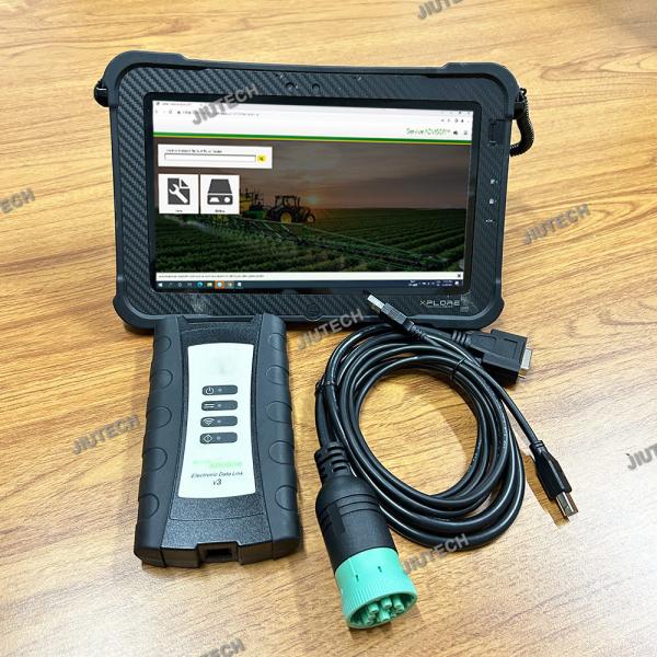 V5.3 Agriculture Construction Electronic Data Link EDL V3 Diagnostic kit Service Advisor EDL V3 scanner tool+CF19 Laptop
