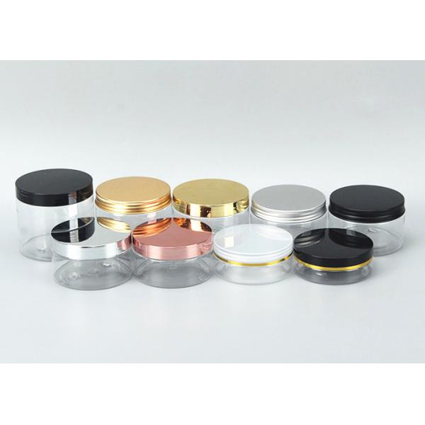 Plastic Packaging Jars with Plastic Lid Food Grade Jelly Jar Eco Friendly Wide Mouth Clear White Black Plastic Pet Jar