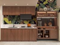Îlots de cuisine avec armoires pour l'intérieur avec base d'évier pour ferme