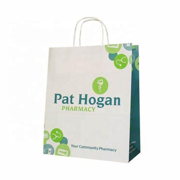 Disposable Brown Kraft Paper Bag SOS Custom Pharmacy Bags Pouches