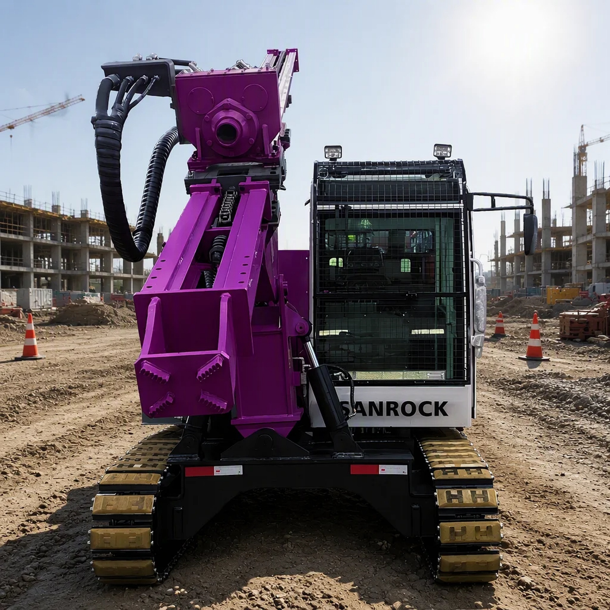 Pile Drilling Machinery Quick Switching Between Pile Driving Machine Foundation Construction Portable Pile Driver