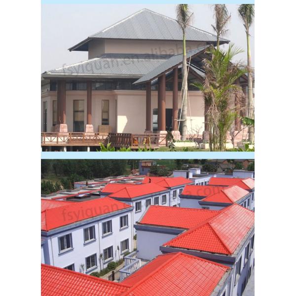 ASA Synthetic Resin Roof Tile Waterproof Fire Retardant B1 Rated