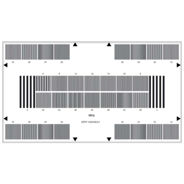 Reflective HDTV Camera Resolution Test Chart Sineimage YE0225 800W