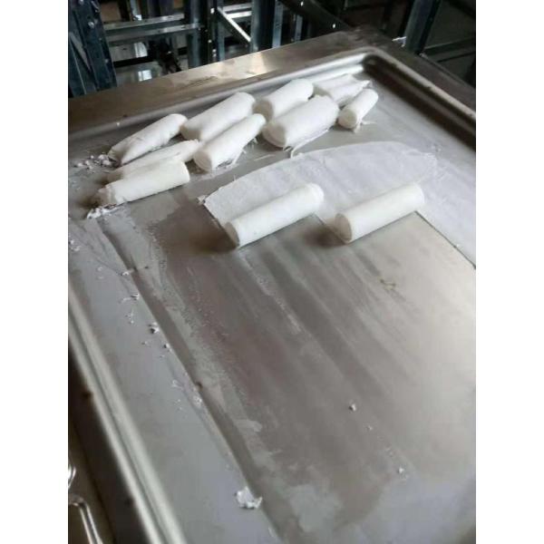 Полно- автоматическое коммерчески мороженое картофеля фри крена стиля Таиланда лотка квадрата замораживателя холодильника