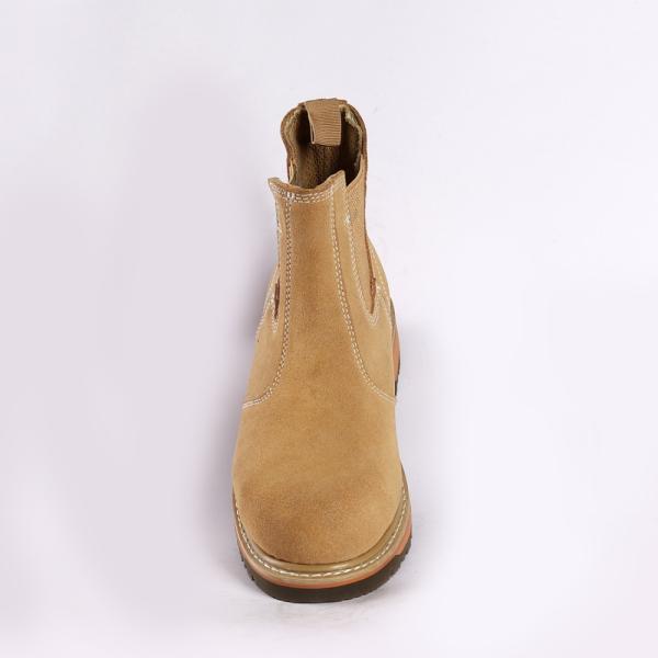 Unisex Goodyear Non Slip Shoes Nubuck Cow Leather Upper Gender Work Boots