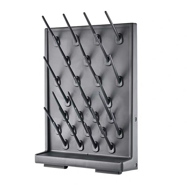 27 Pegs Lab Pegboard Drying Rack Wall Mounted Lab Glassware Drying Rack