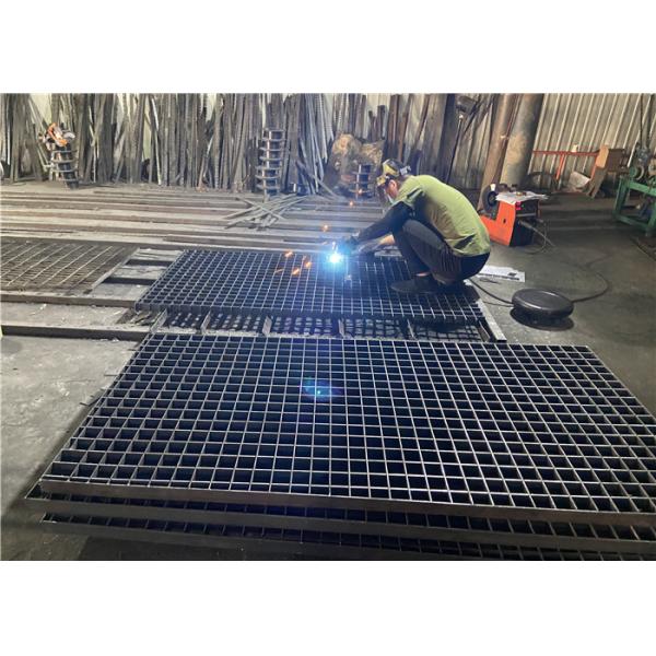 Low Carbon Steel Plain / Serrated Type 0.8mm Steel Walkway Grating For Building