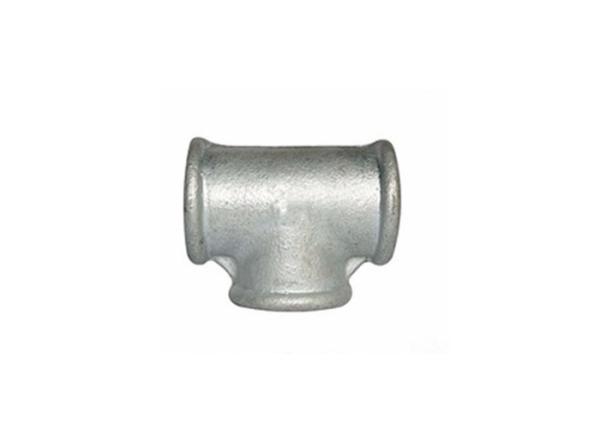Customizable Malleable Iron Tee 3 4 Inch Pipe Connector Round / Square Type