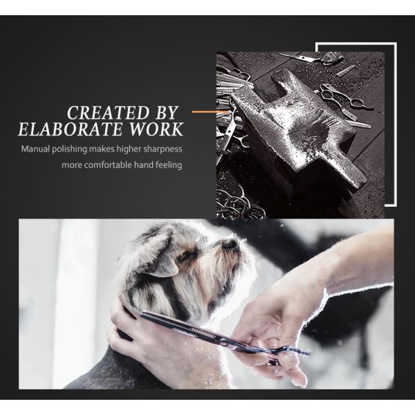 Professional Pet Grooming Shears 32 Teeth Pet Use Wear Resistance