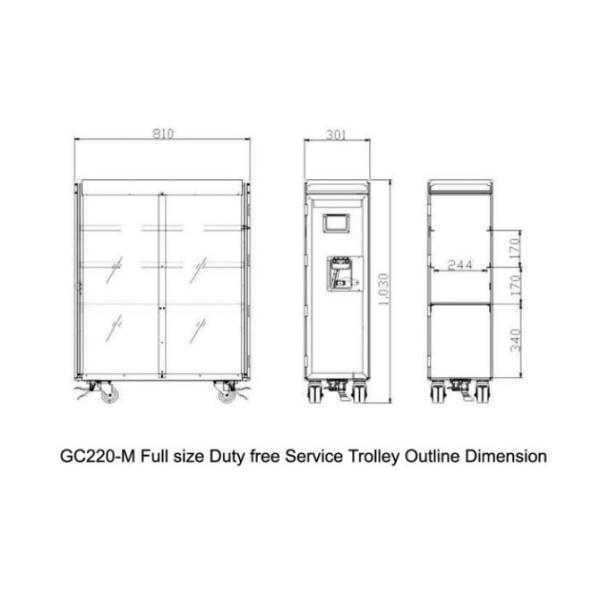 Вагонетка/воздушные судн напитка атласа полноразмерная летная обслуживают напито