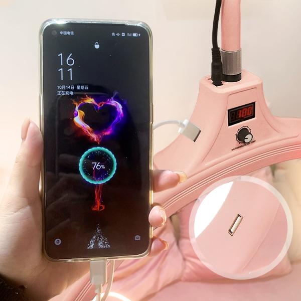 60w Ласши 3200k 6500k Led Half Moonlight Fill Lamp With Tripod Stand For Beauty Makeup Spa (Ледующая лампа с триподом для косметического макияжа)