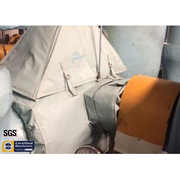 Thermal Insulation Covers 300℃ Fiberglass Heat Exchanger Reusable Jacket Blanket