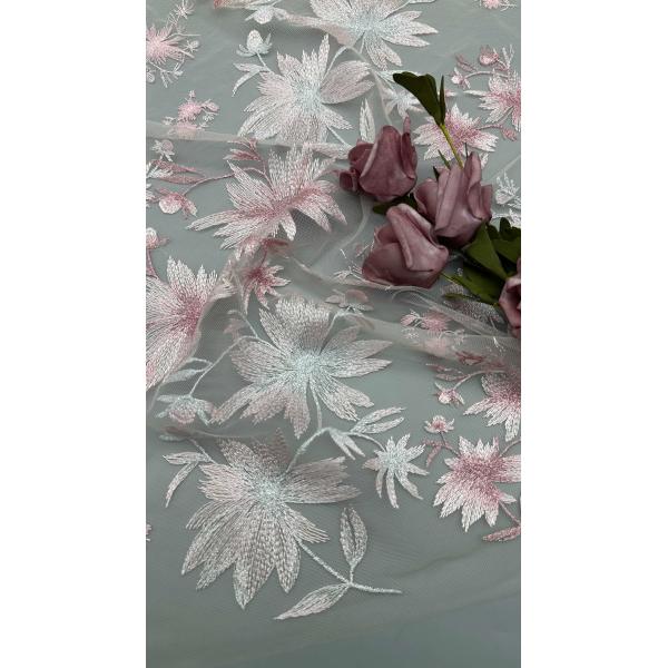 3D Floral Lace Fabric Durable and Elegant Luxary Embroidery Fabric Wedding Birthday Occasions Hight Quality Embroidery Lace Fabric