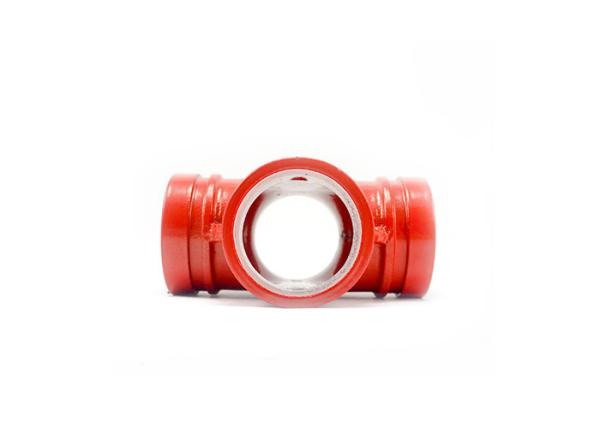 DIN Standard Ductile Iron Water Pipe Fittings Grooved Plumbing Cross OEM Available