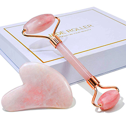 Face Massage Milk Jade Roller and Guasha Set Box Customized Customized Logo for Face
