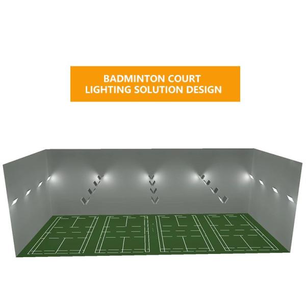 YM11 100W LED Badminton Court Flood Lights Anti Glare Indoor Lighting