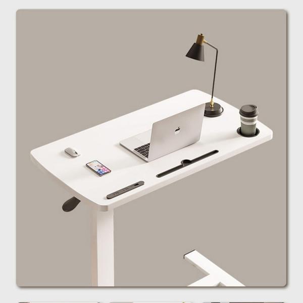 Minimalista Brown Wood Standing Desk para sala de aula Altura ajustável e dobrável