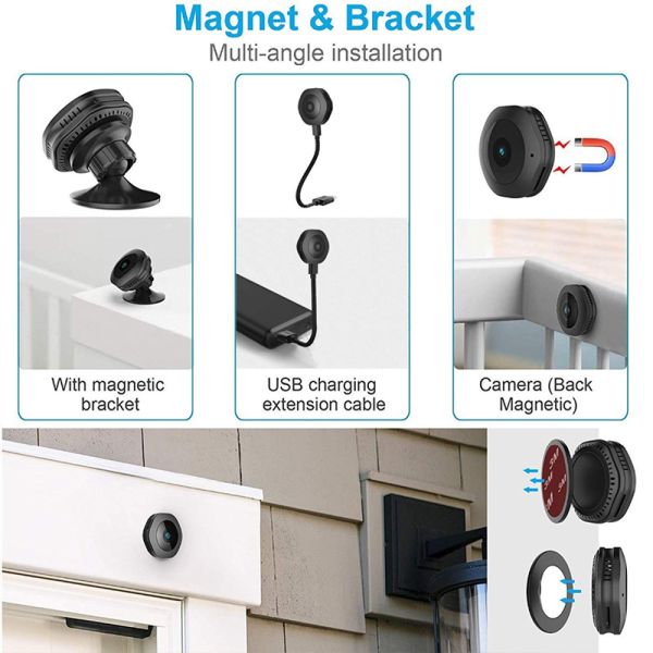 Home Security Mini Action Camera H6 Wifi Micro Camera With Motion Sensor And Night Vision