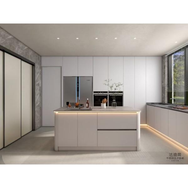 Modern Kitchen Cabinet Fadior S U-Shaped Ultra-Modern Stainless Steel Kitchen For Contemporary Living Durable Functional And Elegant