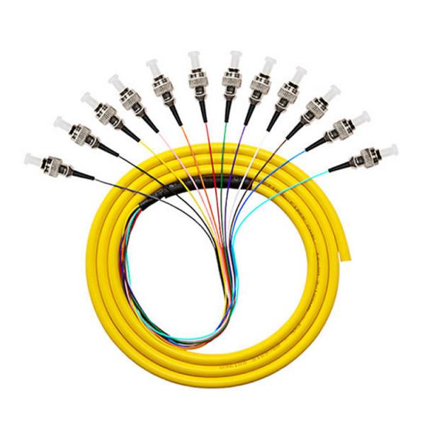 Multimode 50/125 62.5/125 SM 12 Cores Coated Fiber Optic Pigtail for 4g Network Solution