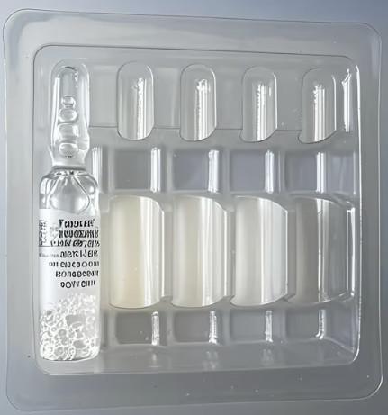 10ml White Plastic Ampoule Vial Medicine Packaging Tray Medical Plastic Manufacturer PET Blister Packaging Sample Accept