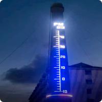 Luces de punto LED RGBW al aire libre con controlador DMX512 para decoraciones navideñas