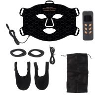 Masque de thérapie par la lumière rouge en silicone 110 pièces Masque à lumière rouge LED