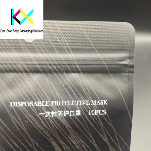 OEM Facial Mask Medical Products Packaging with Clear Window and Zipper