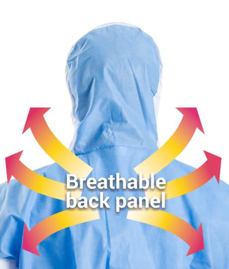 CE Industrial Painting Waterproof Non Woven Coverall Microporous Disposable SMS Coverall